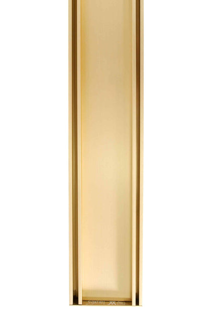 LAUXES SLIMLINE ALUMINIUM TILE INSERT CHANNEL DRAIN - MATTE GOLD