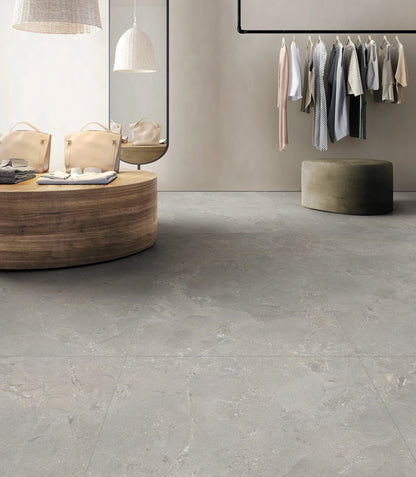 IMPERIAL GREY PORCELAIN MATTE TILE 600X600MM - $49/SQM