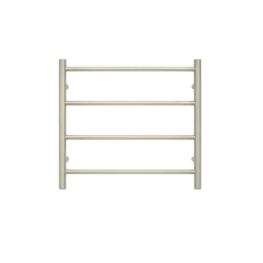 TRANQUILLITY JERSEY 4 BAR ROUND HEATED TOWEL WARMER  550W*500H*120D- WHITE GOLD