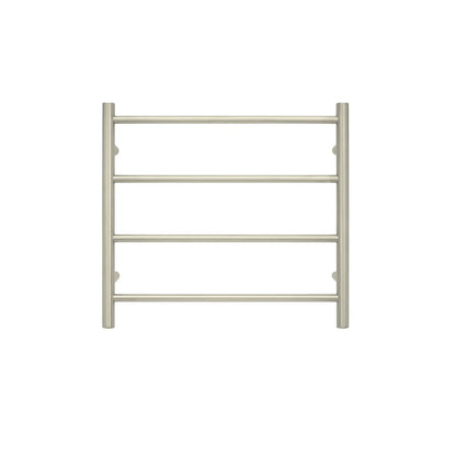 TRANQUILLITY JERSEY 4 BAR ROUND HEATED TOWEL WARMER  550W*500H*120D- WHITE GOLD