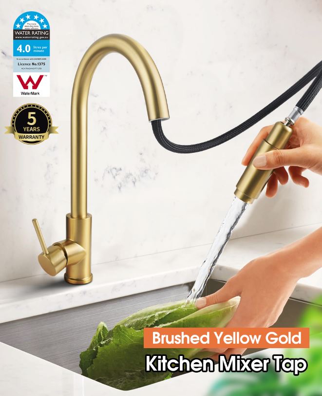 EURO 360° SWIVEL PULLOUT KITCHEN SINK MIXER - 5 COLOURS - The Tile Collection™