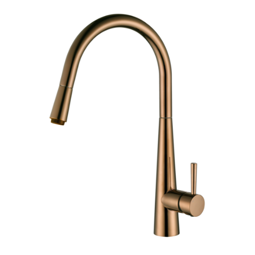 KASPER PULLOUT KITCHEN SINK MIXER - PVD CHAMPAGNE  (ONLINE ONLY)