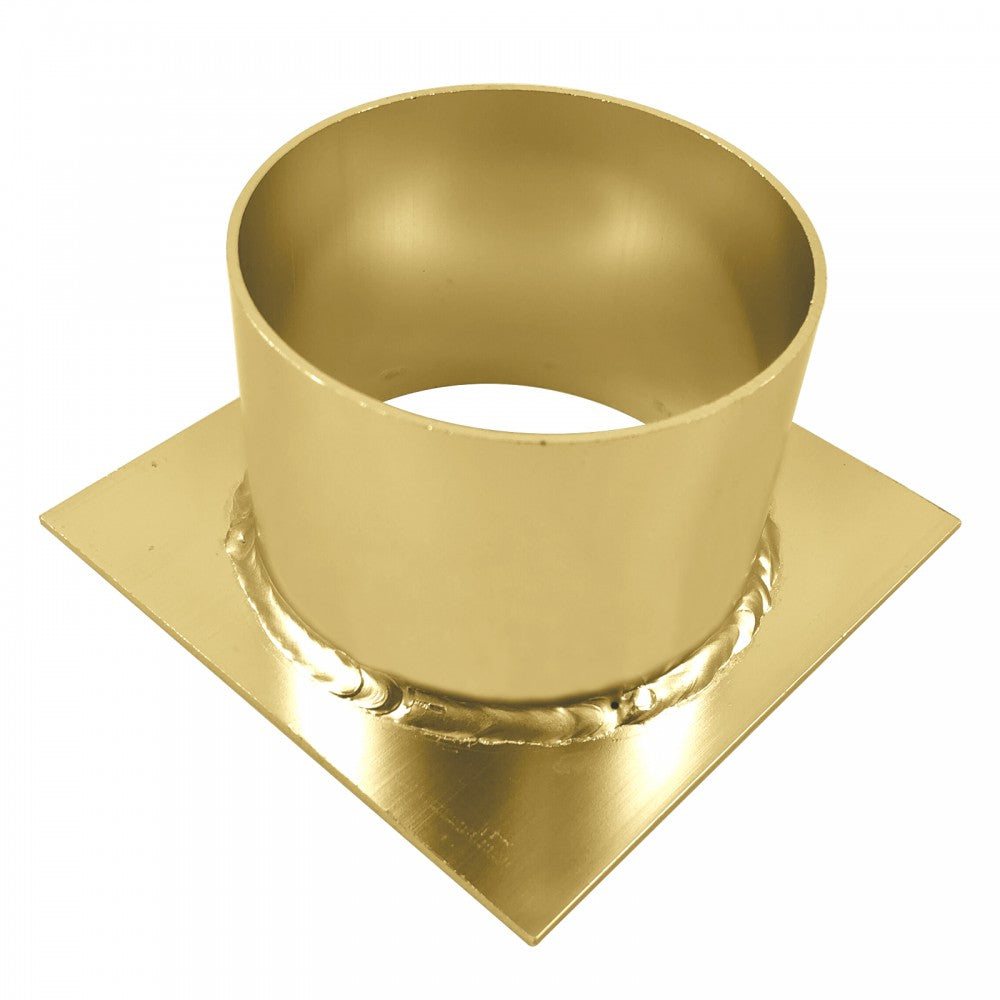 LAUXES SLIMLINE ALUMINIUM TILE INSERT CHANNEL DRAIN - MATTE GOLD