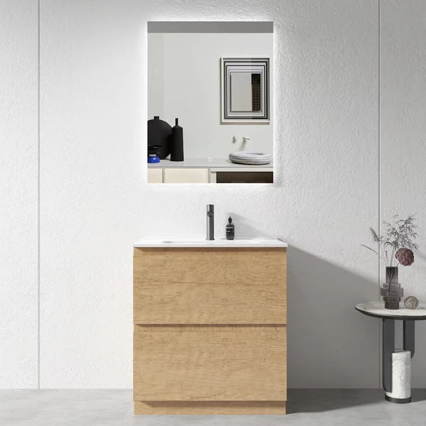 900MM PLYWOOD FLOOR STANDING VANITY LX90 WITH CERAMIC TOP - The Tile Collection™