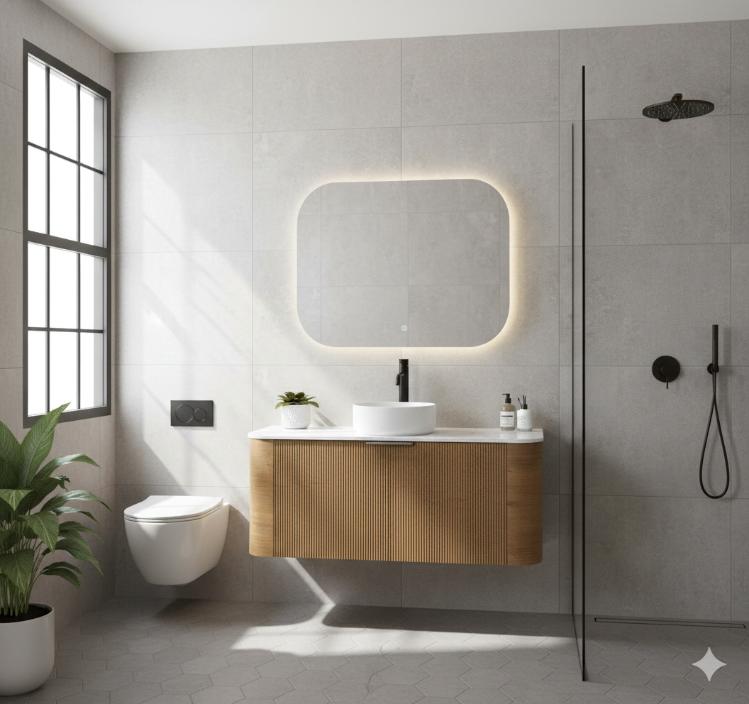 Linea Vintage 1200mm Wall Hung Vanity | Chestnut Oak