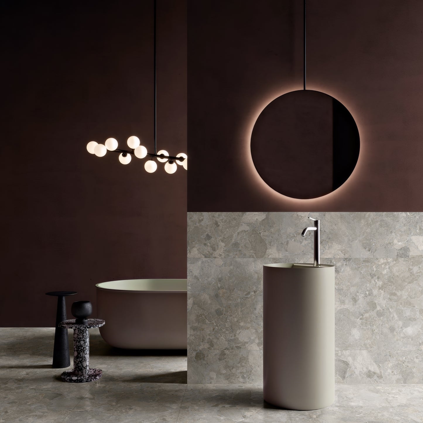 MATERA GREY PORCELAIN MATTE TILE 600X600MM - $49/SQM