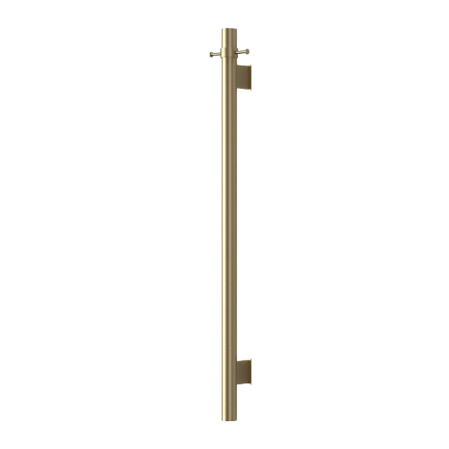 MIRAGE ROUND VERTICAL HEATED TOWEL BAR  1000MM | BRUSHED BRONZE