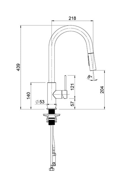 METHVEN MINIMALIST MK2 PULL DOWN SINK MIXER - CHROME - The Tile Collection™