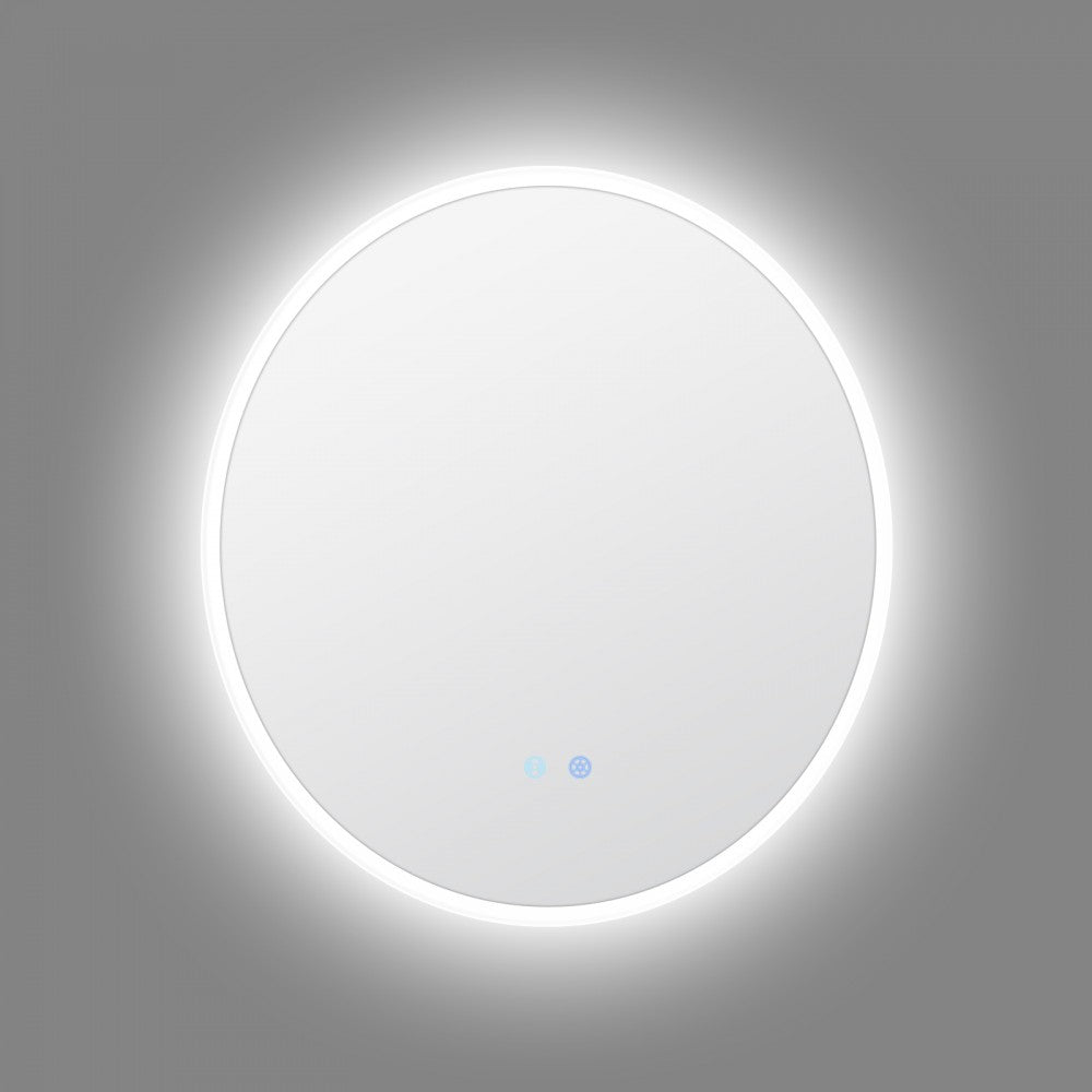 700MM ROUND LED MIRROR WITH MOTION SENSOR | DEMISTER | 3 COLOUR LIGHTS | 20MM RIM - The Tile Collection™