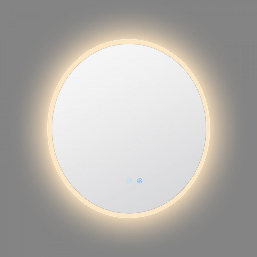 700MM ROUND LED MIRROR WITH MOTION SENSOR | DEMISTER | 3 COLOUR LIGHTS | 20MM RIM - The Tile Collection™