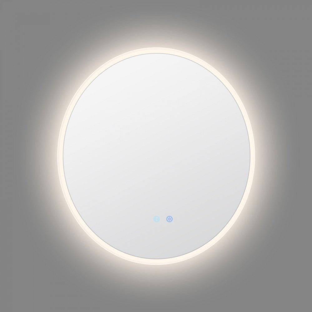 700MM ROUND LED MIRROR WITH MOTION SENSOR | DEMISTER | 3 COLOUR LIGHTS | 20MM RIM - The Tile Collection™