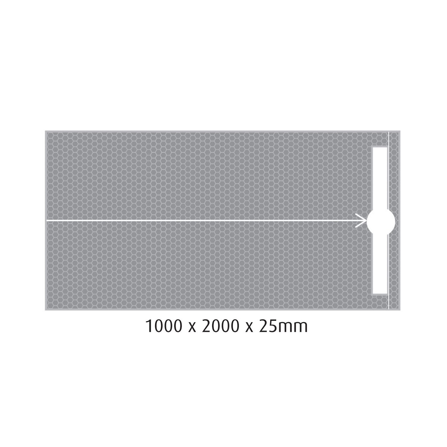 MARMOX 1000X2000MM READY TO TILE-OVER SHOWER BASE | TROUGH DRAIN TRAVERSE - The Tile Collection™