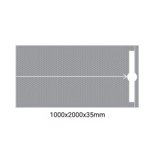 MARMOX 1000X2000MM READY TO TILE-OVER SHOWER BASE  | TROUGH DRAIN TRAVERSE
