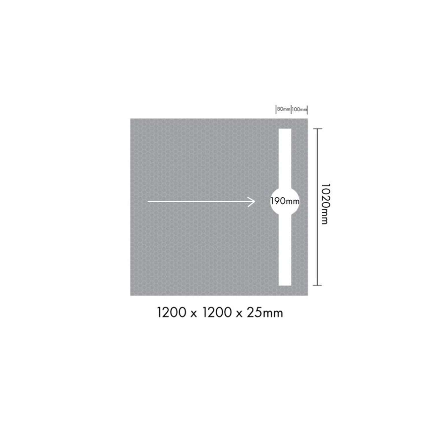 MARMOX 1200X1200MM READY TO TILE-OVER SHOWER BASE | TROUGH DRAIN TRAVERSE - The Tile Collection™