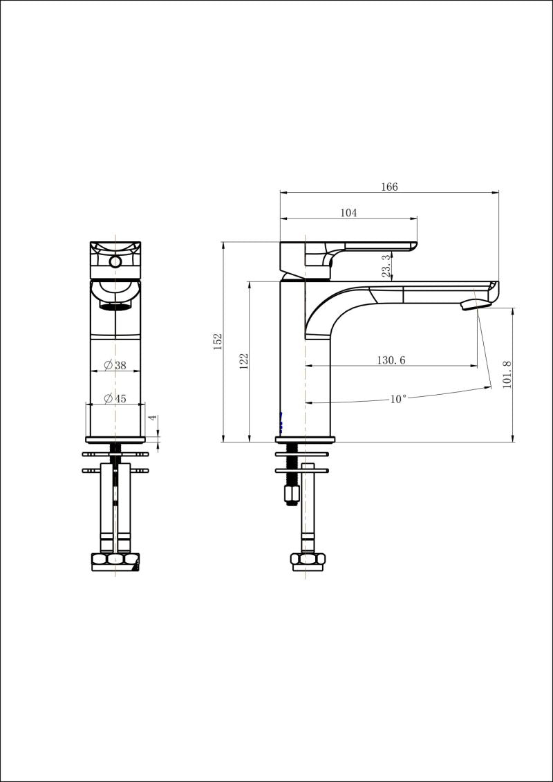 NOVA BASIN MIXER - 5 FINISHES | MODERN NATIONAL