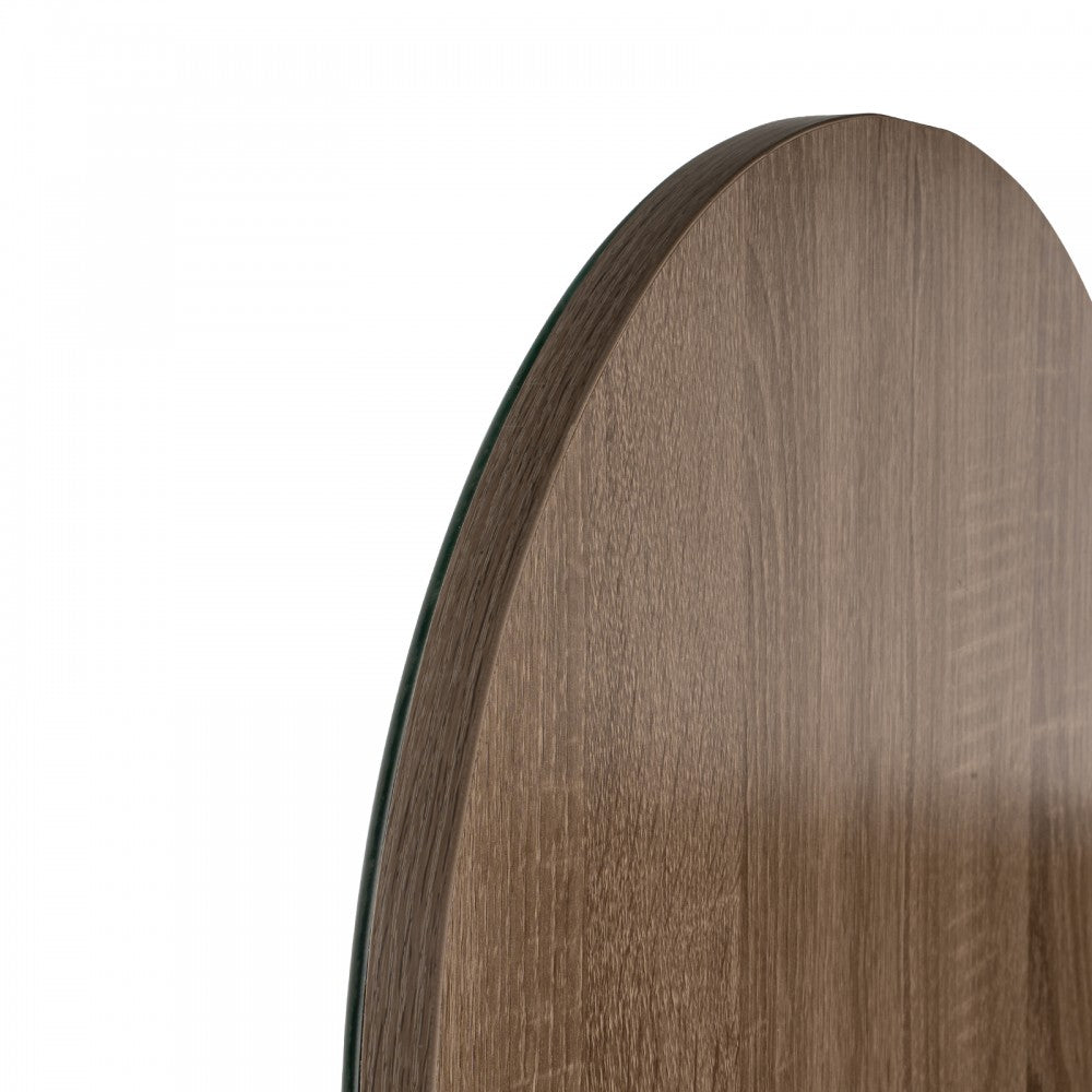 ARCH MIRROR CABINET - NATURAL OAK 610X900MM