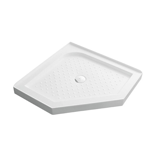 900X900MM ANGLED SHOWER ENCLOSURE KIT - CHROME - The Tile Collection™