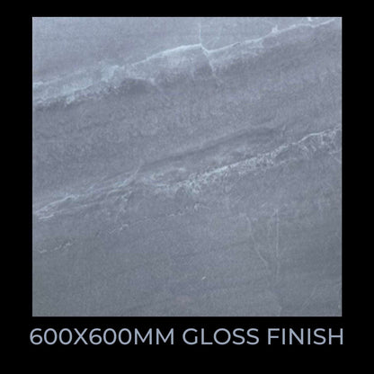 ARMANI GREY (PHO60914L) GLOSS PORCELAIN TILE - $59/SQM - The Tile Collection™