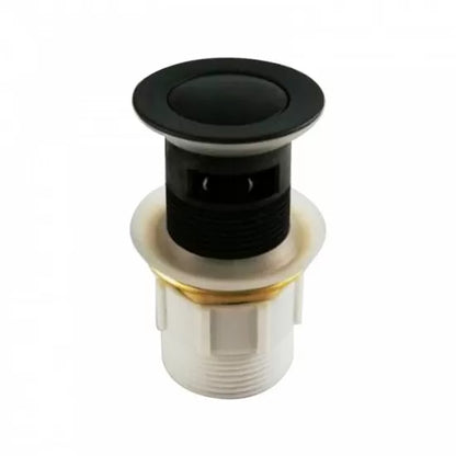 32MM SOLID BRASS BASIN POP UP WASTE WITH OVERFLOW - MATTE BLACK - The Tile Collection™