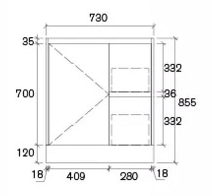 750MM GLOSS WHITE FLOORSTANDING VANITY - 100% WATERPROOF