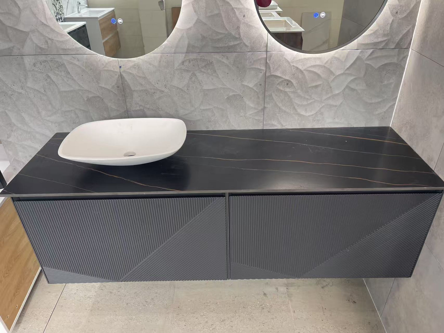 750MM DARK GREY WALL HUNG VANITY – PARALLEL AVO| MODERN FLOATING BATHROOM VANITY NZ