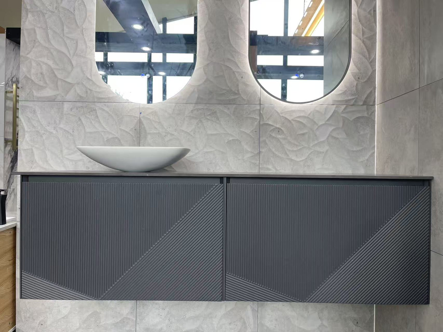 750MM DARK GREY WALL HUNG VANITY – PARALLEL AVO| MODERN FLOATING BATHROOM VANITY NZ