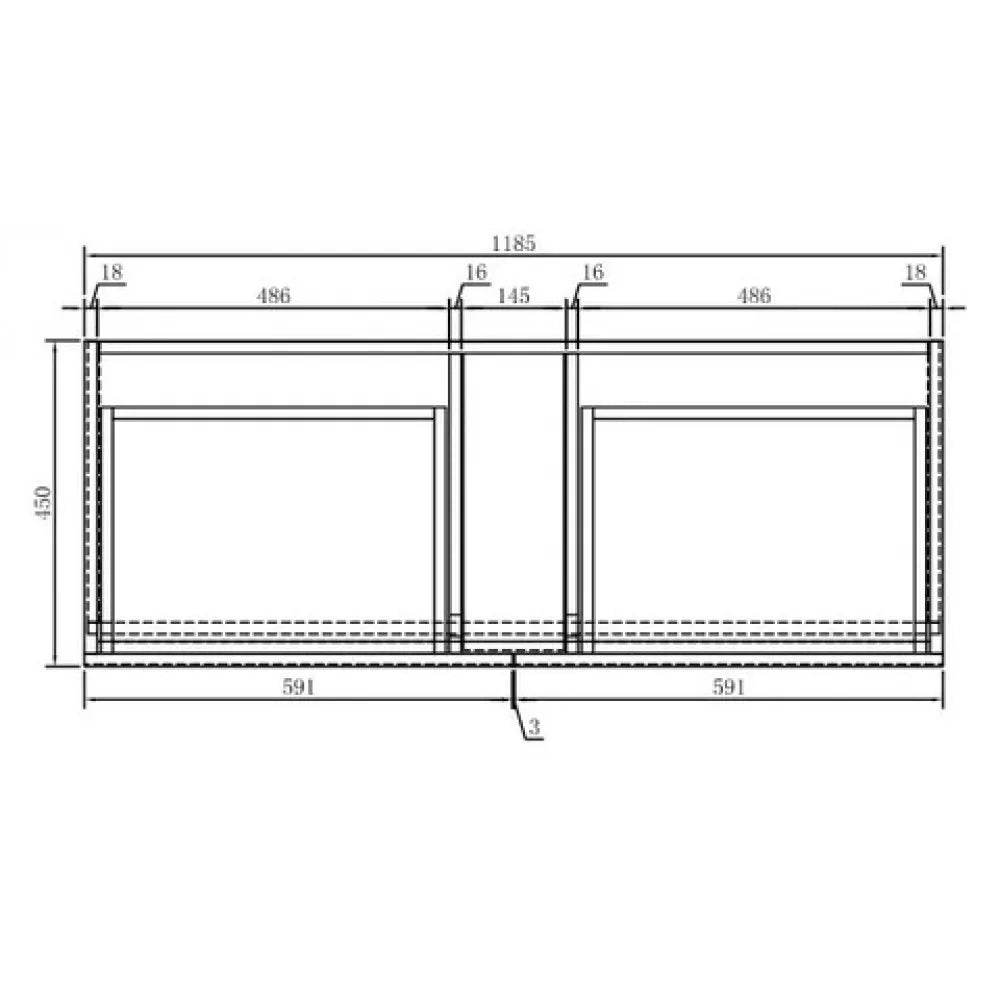 1200MM POLO DARK OAK PLYWOOD FLOORSTANDING VANITY DOUBLE BASIN - The Tile Collection™