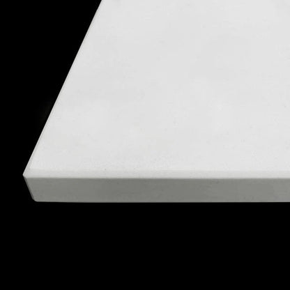 PURE WHITE SOLID SURFACE VANITY TOP - CUSTOM SIZES AVAILABLE
