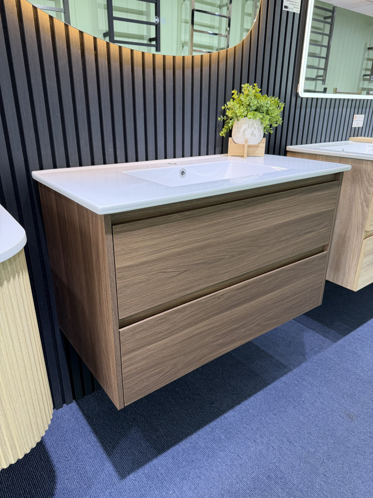 ROSEWOOD WALL HUNG VANITY | 900MM