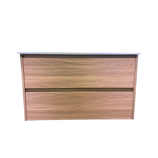 ROSEWOOD WALL HUNG VANITY | 900MM | PLYWOOD