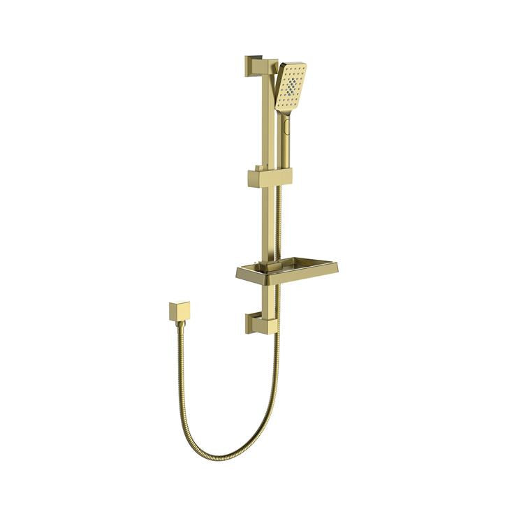 FUSION SQUARE SHOWER SLIDE WITH 3 FUCNTION HAND SHOWER | 5 COLOURS - The Tile Collection™