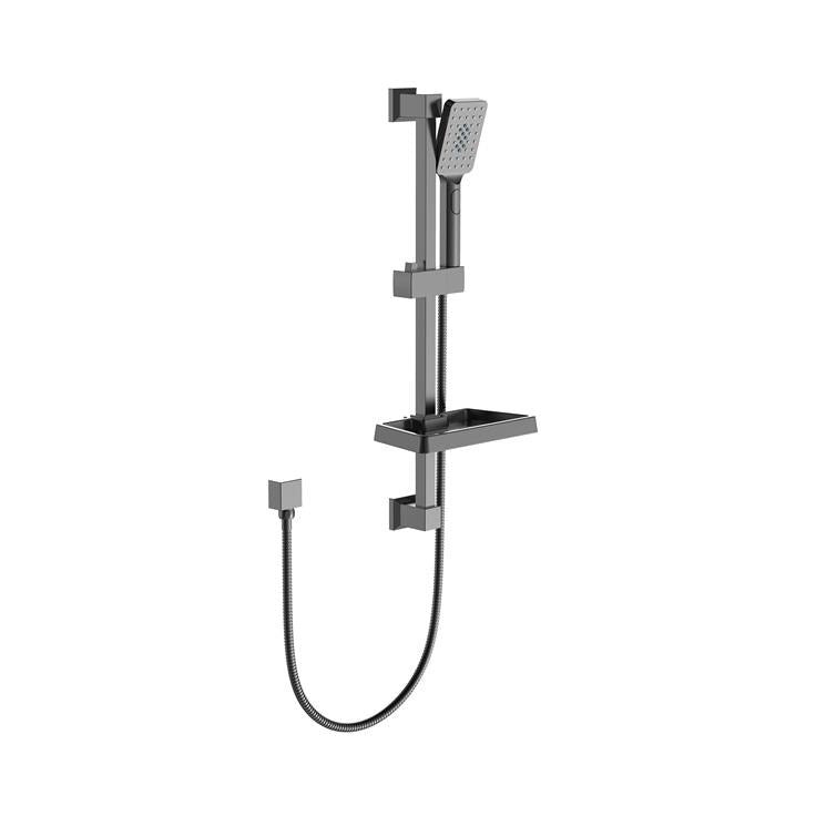 FUSION SQUARE SHOWER SLIDE WITH 3 FUCNTION HAND SHOWER | 5 COLOURS - The Tile Collection™