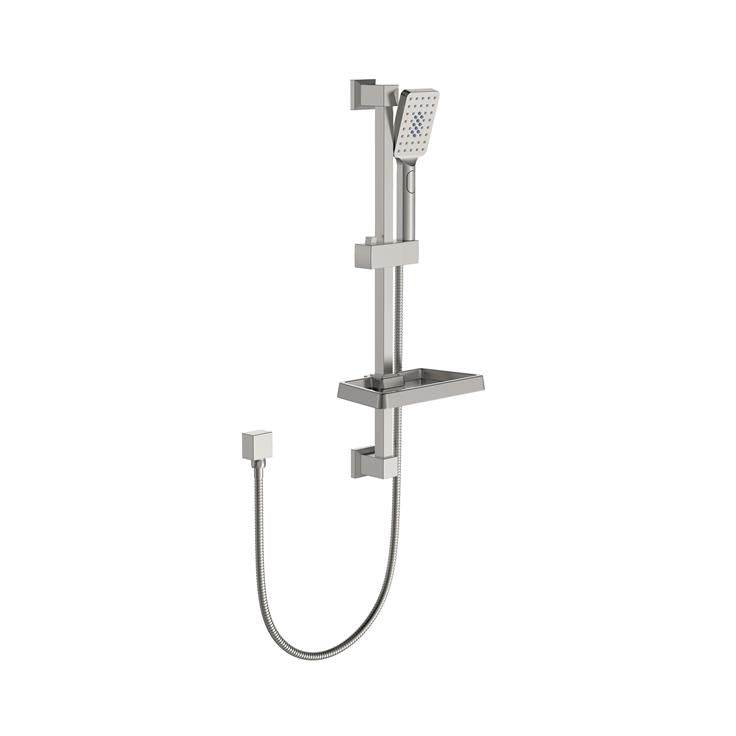 FUSION SQUARE SHOWER SLIDE WITH 3 FUCNTION HAND SHOWER | 5 COLOURS - The Tile Collection™