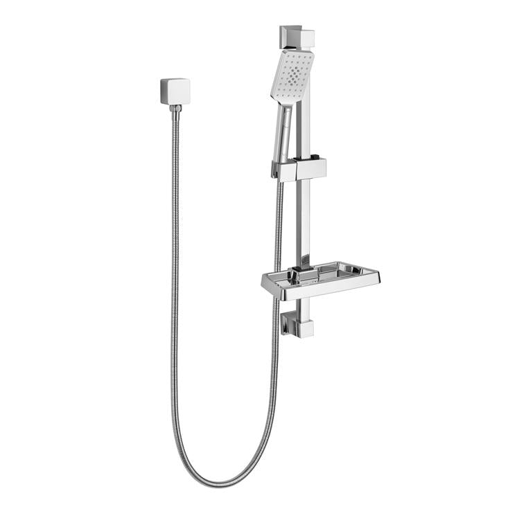 FUSION SQUARE SHOWER SLIDE WITH 3 FUCNTION HAND SHOWER | 5 COLOURS - The Tile Collection™