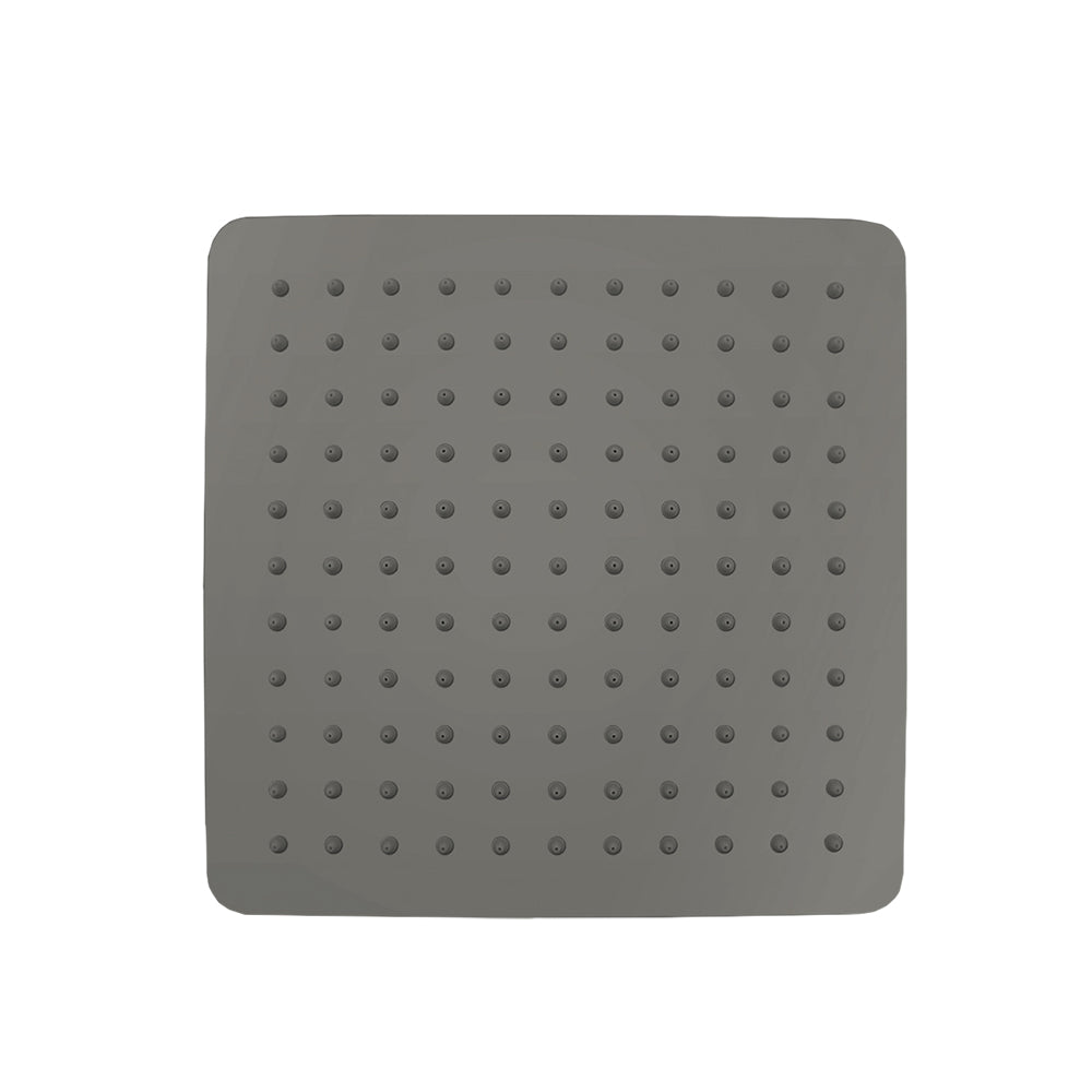 FUSION SQUARE ULTRA SLIM STAINLESS STEEL RAIN SHOWER HEAD - 4 COLOURS