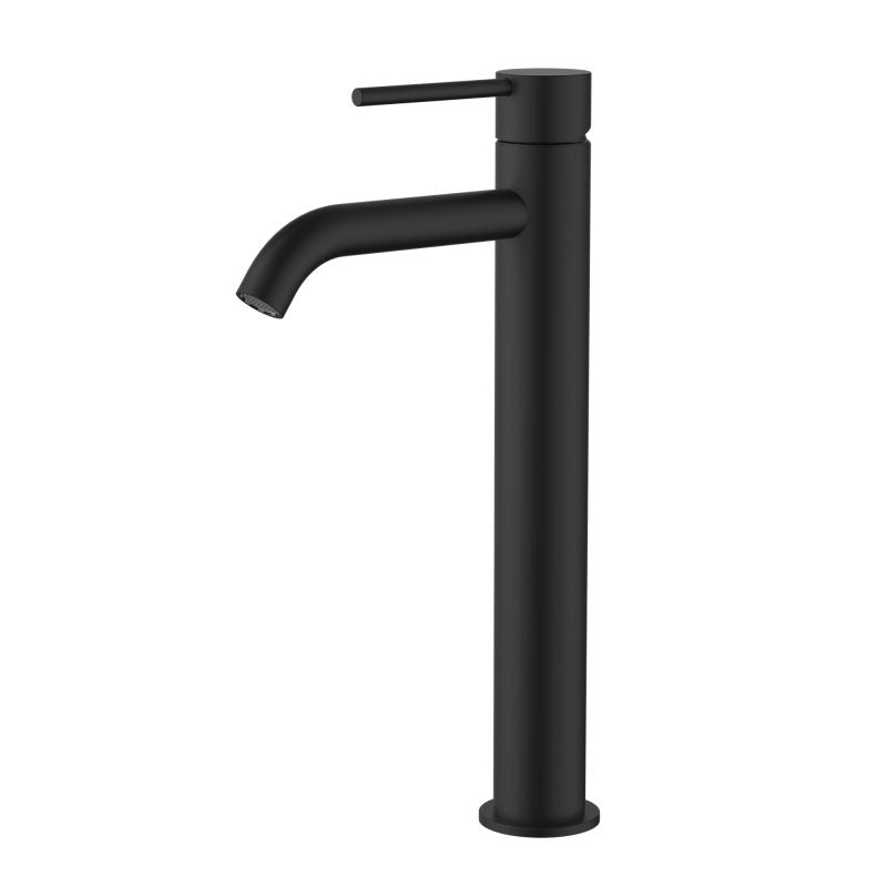 STAR MINI HIGH RISE BASIN MIXER CURVED SPOUT 5 FINISHES | MODERN NATIONAL