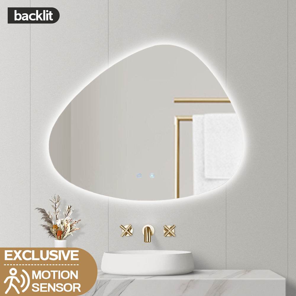 1150X990X1210MM ASYMMETRICAL LED BATHROOM MIRROR - BACKLIT VANITY MIRROR WITH MOTION SENSOR - The Tile Collection™
