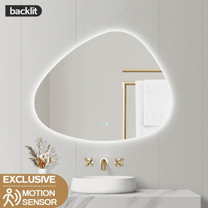 1150X990X1210MM ASYMMETRICAL LED BATHROOM MIRROR - BACKLIT VANITY MIRROR WITH MOTION SENSOR - The Tile Collection™