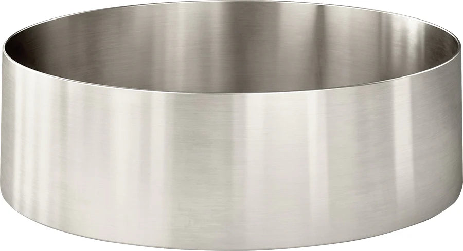 OPAL 400MM ROUND STAINLESS STEEL VESSEL BASIN - BRUSHED STAINLESS