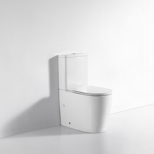 OCEANO OVERHEIGHT TOILET SUITE 660x370x850MM - POWERFUL FLUSHING, RIMLESS DESIGN