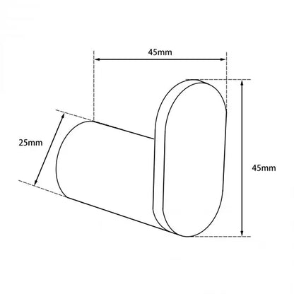 GUNMETAL GREY STAINLESS STEEL ROBE HOOK WALL MOUNTED