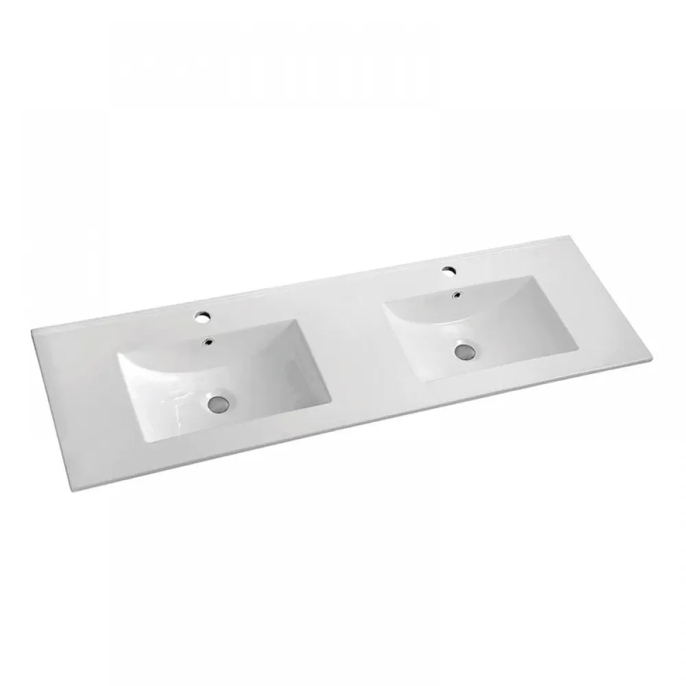 1200MM POLO LIGHT OAK PLYWOOD FREESTANDING VANITY DOUBLE BASIN