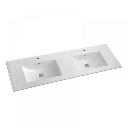 1200MM POLO LIGHT OAK PLYWOOD FREESTANDING VANITY DOUBLE BASIN