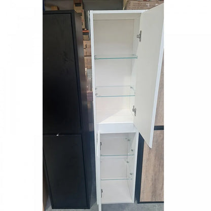 1600MM WHITE GLOSS PLYWOOD TALL CABINET - The Tile Collection™