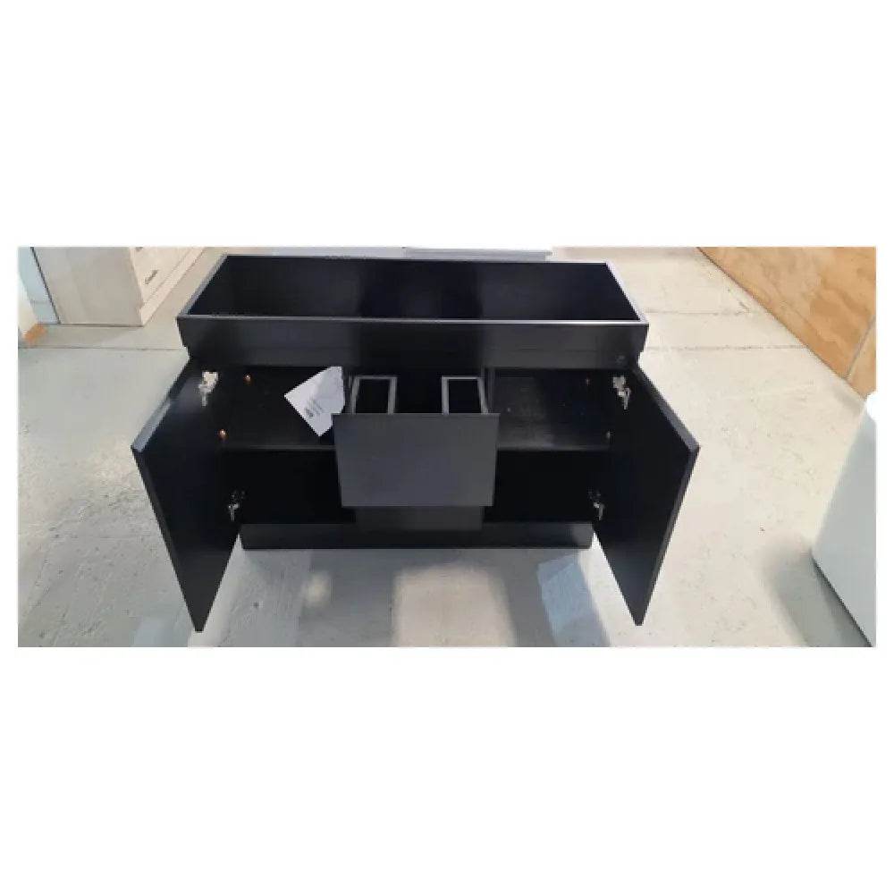 1200MM MADRID PLYWOOD DARK OAK FLOOR STANDING VANITY | DOUBLE BASIN - The Tile Collection™