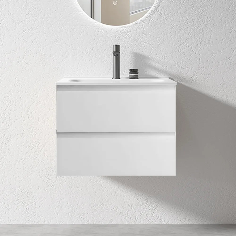 NELSON WALL HUNG VANITY | 600MM | GLOSS WHITE | PLYWOOD - The Tile Collection™