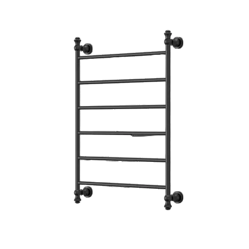 black heated towel rail Heritage style 