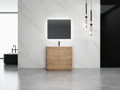 900MM BROOK PLYWOOD FLOORSTANDING VANITY WITH CERAMIC TOP