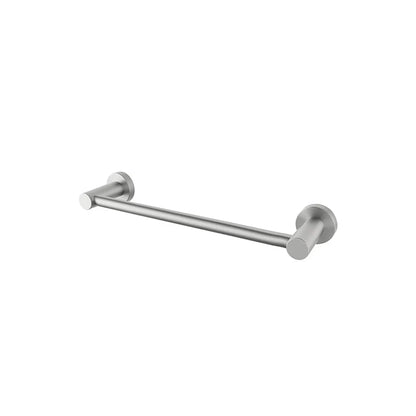 ROUND SINGLE HAND TOWEL RAIL WALL MOUNTED- CHROME
