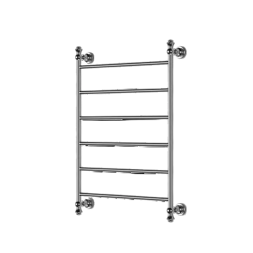 Heritage Style Chrome Heated Towel Rail - 6 bar 